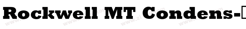 Rockwell MT Condens字体转换